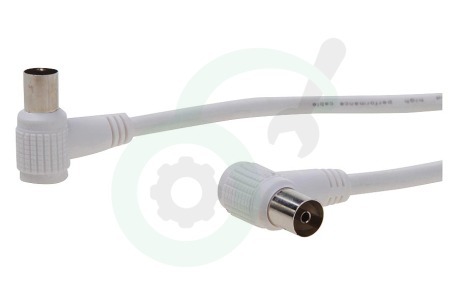 Easyfiks  BME503 Antenne Kabel Coax, Haaks, IEC Male en Female, 5.0 Meter