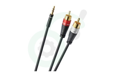 Oehlbach  D1C33190 Excellence Stereo-Audio Kabel, 3,5mm Jack/Cinch, 1 Meter
