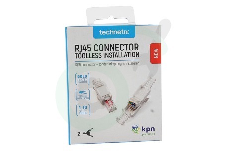 Technetix  11201704 RJ45-DIY-SHOP RJ45 connector, 2 stuks