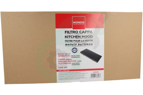 Alternatief Afzuigkap 9029801207 Filter Koolstoffilter Long Life