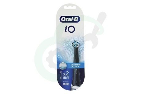OralB  4210201301837 iO Ultimate Clean Black, 2 stuks