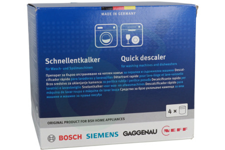 Bosch Wasmachine 312331, 00312331 Y188312331 Ontkalker Snelontkalker, 4x250g