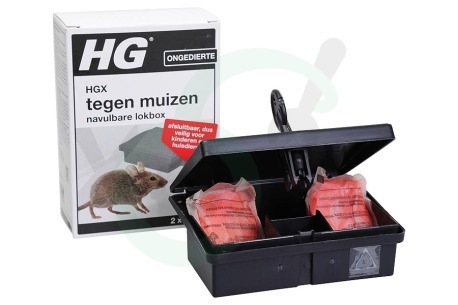 HG  655000100 HGX Navulbare lokbox tegen muizen