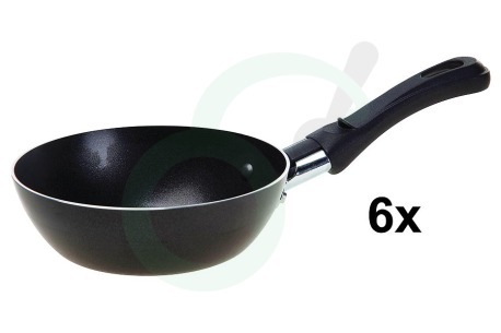 Tefal Gourmet, Pan XA520000SETVAN6 TS-01025140 Pan Mini-wokpan met antikleeflaag, 6 stuks