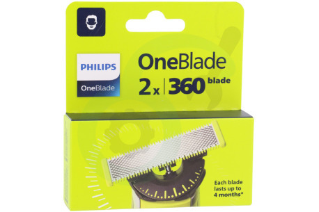 Philips  PHIQP420 QP420/50 Scheerblad OneBlade 360, 2 Pak