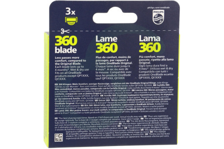 Philips  QP430/50 Scheerblad OneBlade 360, 3 Pak