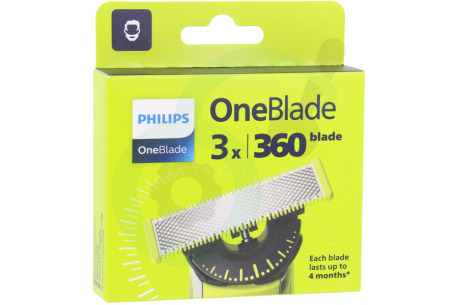 Philips  PHIQP43050 QP430/50 Scheerblad OneBlade 360, 3 Pak