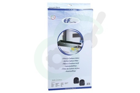 Eurofilter  FKS169(2pcs) Filter koolstof 1 ronde zijde