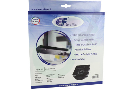 Alternatief Afzuigkap 484000008581 Filter Koolstof 205x43x213mm