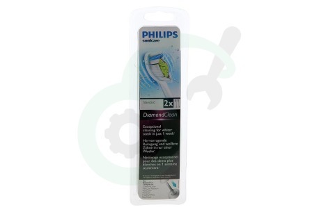Philips  HX6062/07 Tandenborstelset DiamondClean standaard opzetborstels, 2 stuks