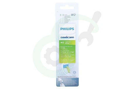 Philips  HX6062/10 Tandenborstelset W2 Optimal White opzetborstels, 2 stuks