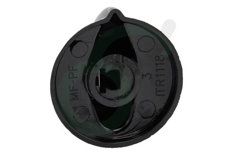 Neutro Kookplaat C00312697 Knop Draaiknop, zwart