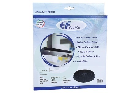 Eurofilter Afzuigkap 9029793594 Filter Aktief Koolstof filter rond