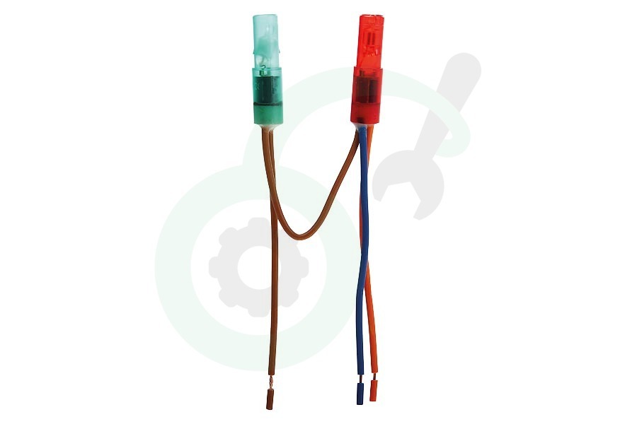 Whirlpool 481213448371 Lampje Controlelampje. Rood+Groen