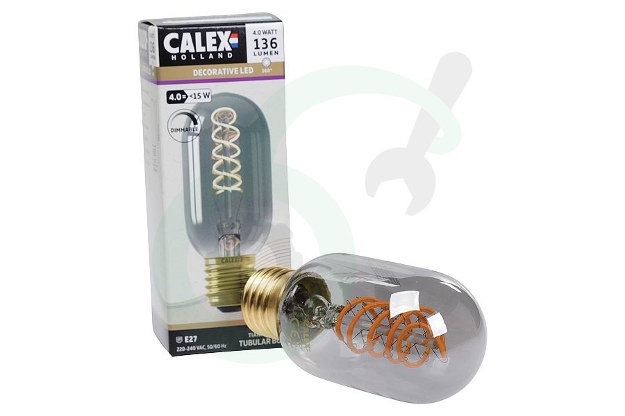 Centimeter lezer Onderbreking Calex 1001001700 Buis LED lamp Flexible Filament Titanium