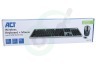 ACT  AC5710 Draadloos Toetsenbord Set USB-C/USB-A Ontvanger Qwerty
