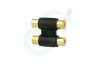 Tulp Adapter 2x Contra RCA Female - 2x Contra RCA Female