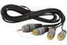 Jack - Tulp Kabel past in o.a. Universeel Composiet, Jack 3.5mm 4P Stereo Male - 3x Tulp RCA Male