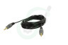 Jack Kabel 2x 3.5mm Stereo Male, 5 meter, Verguld