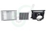 Pelgrim Afzuigkap 734604 Filter Recirculatie set incl filter